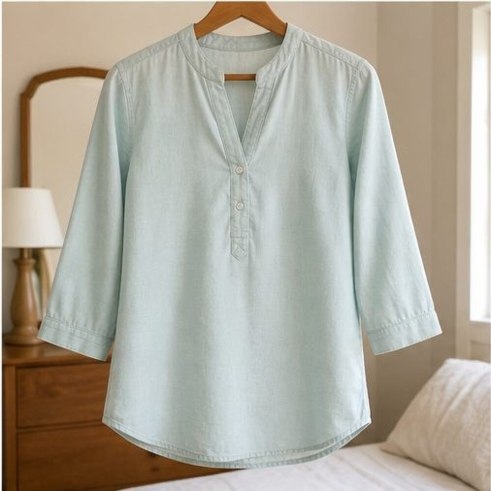 Camel Smocked Top